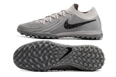 Nike Phantom GX 2 Elite TF Artificial Turf Soccer Shoes - Grey/Black
