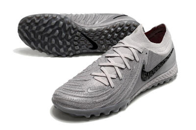Nike Phantom GX 2 Elite TF Artificial Turf Soccer Shoes - Grey/Black