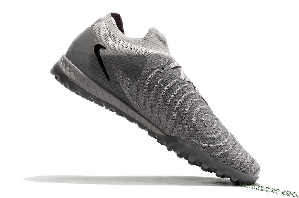 Nike Phantom GX 2 Elite TF Artificial Turf Soccer Shoes - Grey/Black 4