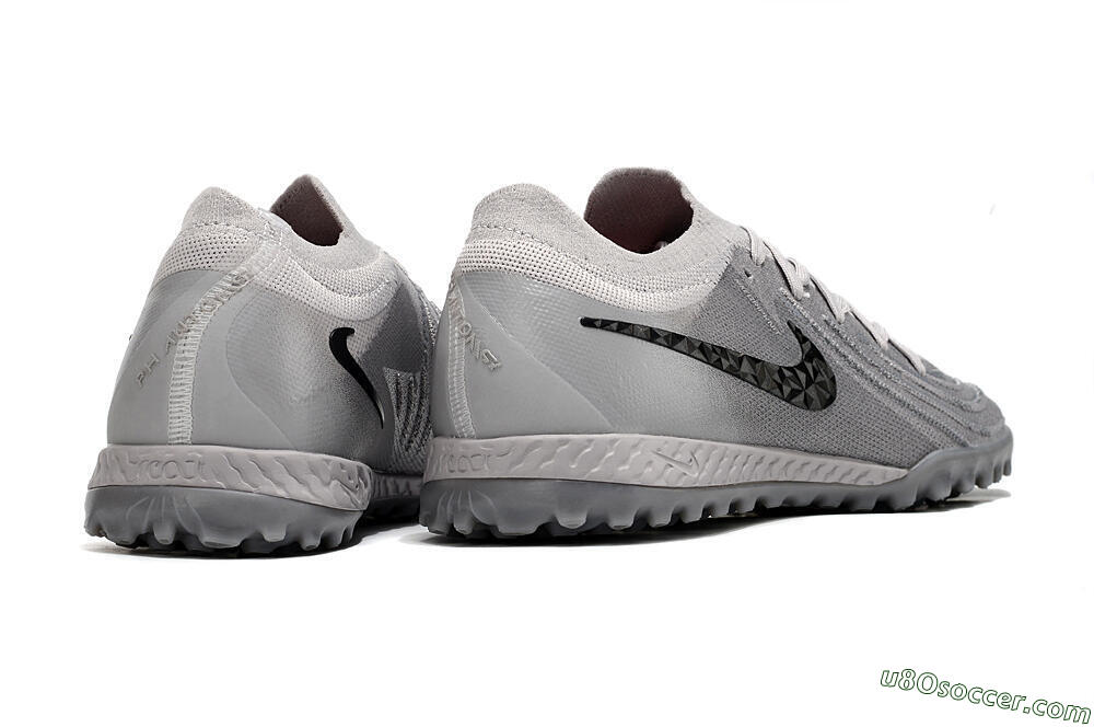 Nike Phantom GX 2 Elite TF Artificial Turf Soccer Shoes - Grey/Black 6