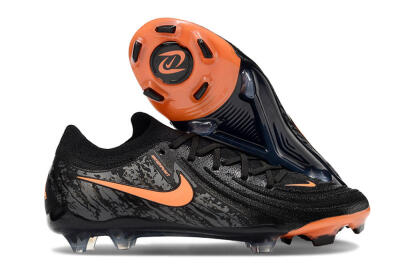 Nike Phantom Luna Elite NU FG Firm Ground Soccer Cleats - Black/Grey/Orange