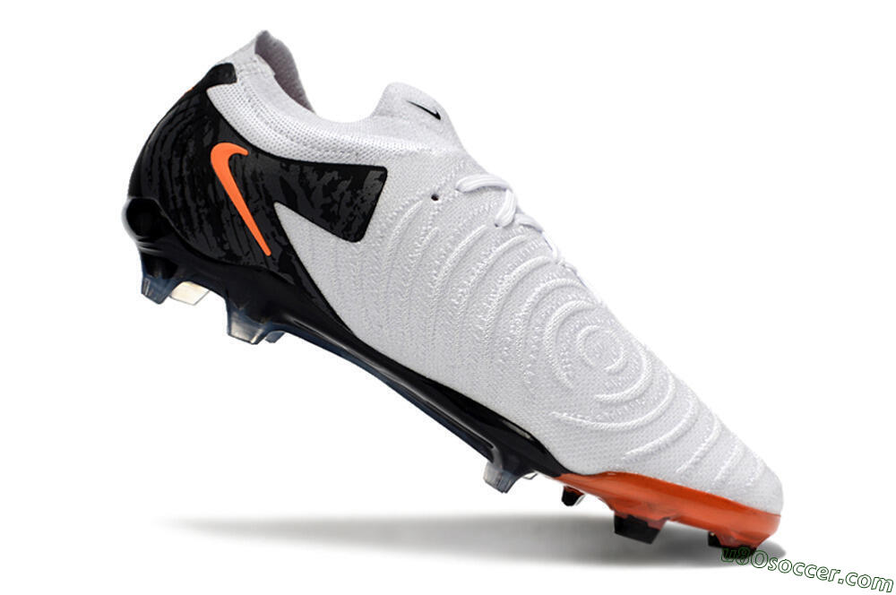 Nike Phantom Luna Elite NU FG Firm Ground Soccer Cleats - White/Black/Red 4