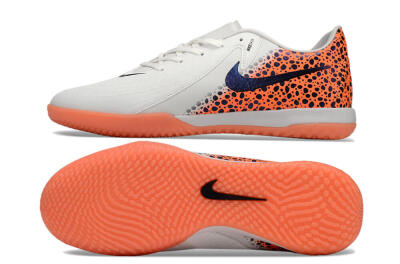 Nike Phantom GX 2 Acad LV8 IC Indoor & Futsal Soccer Shoes - White/Blue/Orange