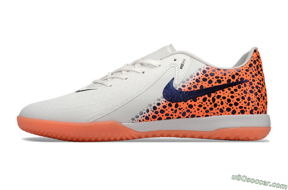 Nike Phantom GX 2 Acad LV8 IC Indoor & Futsal Soccer Shoes - White/Blue/Orange 2