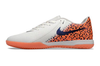Nike Phantom GX 2 Acad LV8 IC Indoor & Futsal Soccer Shoes - White/Blue/Orange