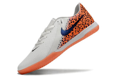 Nike Phantom GX 2 Acad LV8 IC Indoor & Futsal Soccer Shoes - White/Blue/Orange