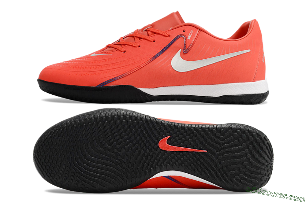 Nike Phantom GX 2 Acad LV8 IC Indoor & Futsal Soccer Shoes - Red/Silver/White/Black 0