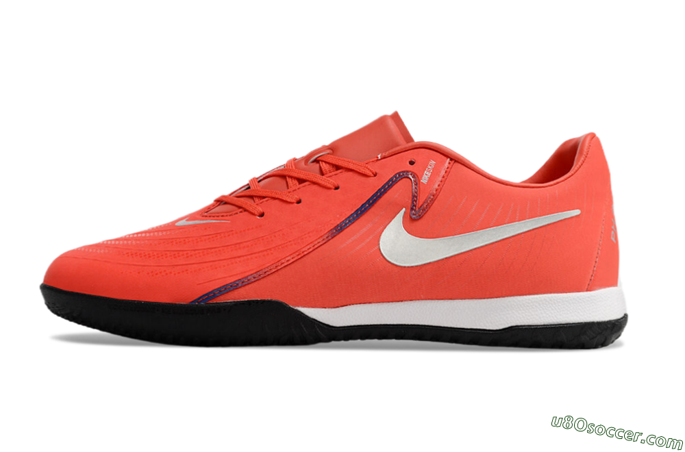 Nike Phantom GX 2 Acad LV8 IC Indoor & Futsal Soccer Shoes - Red/Silver/White/Black 2