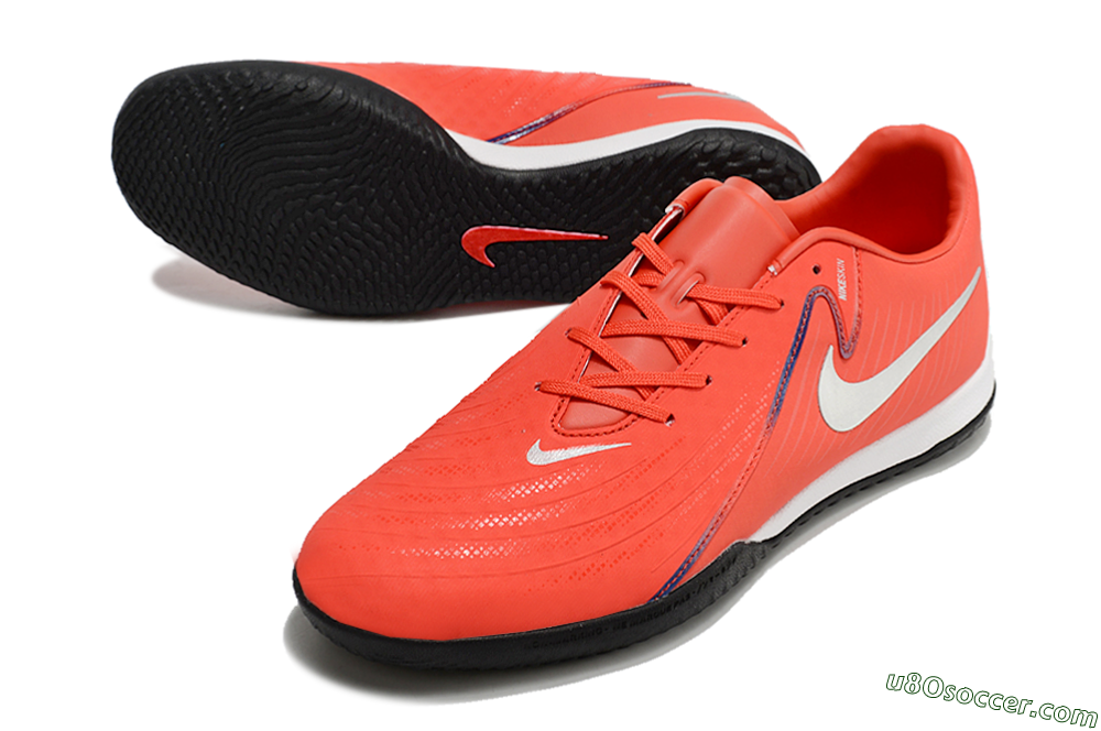 Nike Phantom GX 2 Acad LV8 IC Indoor & Futsal Soccer Shoes - Red/Silver/White/Black 3