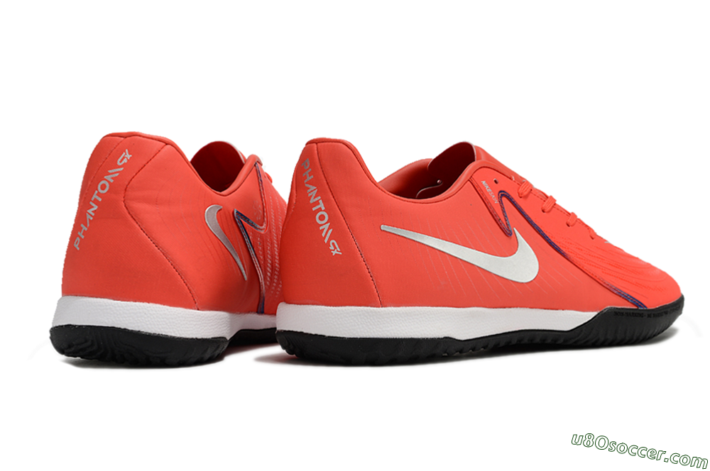 Nike Phantom GX 2 Acad LV8 IC Indoor & Futsal Soccer Shoes - Red/Silver/White/Black 6