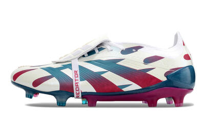 Adidas Predator Elite Foldover Tongue FG Firm Ground Soccer Cleats - White/Blue/Red
