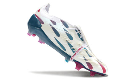Adidas Predator Elite Foldover Tongue FG Firm Ground Soccer Cleats - White/Blue/Red