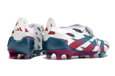 Adidas Predator Elite Foldover Tongue FG Firm Ground Soccer Cleats - White/Blue/Red