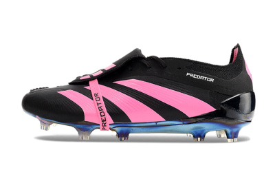Adidas Predator Elite Foldover Tongue FG Firm Ground Soccer Cleats - Black/Pink/Gold