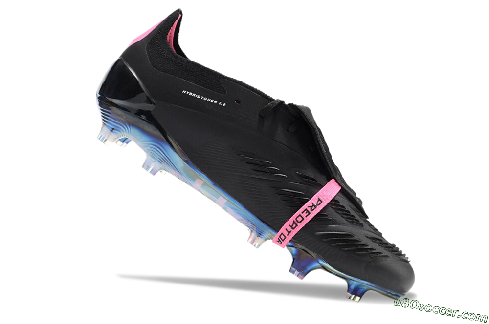 Adidas Predator Elite Foldover Tongue FG Firm Ground Soccer Cleats - Black/Pink/Gold 4