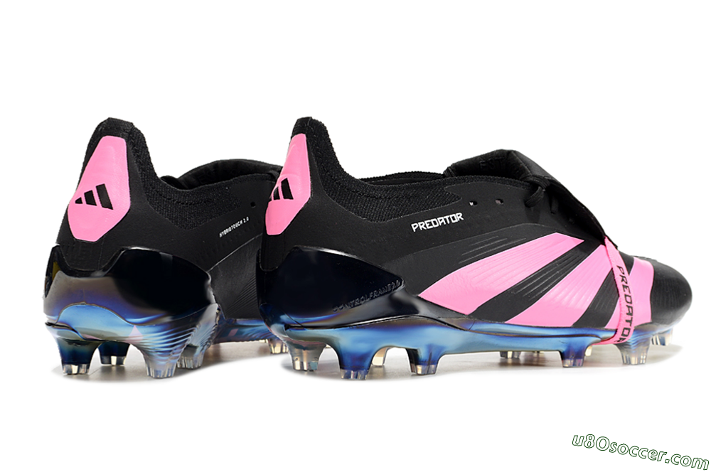 Adidas Predator Elite Foldover Tongue FG Firm Ground Soccer Cleats - Black/Pink/Gold 6
