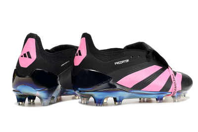 Adidas Predator Elite Foldover Tongue FG Firm Ground Soccer Cleats - Black/Pink/Gold