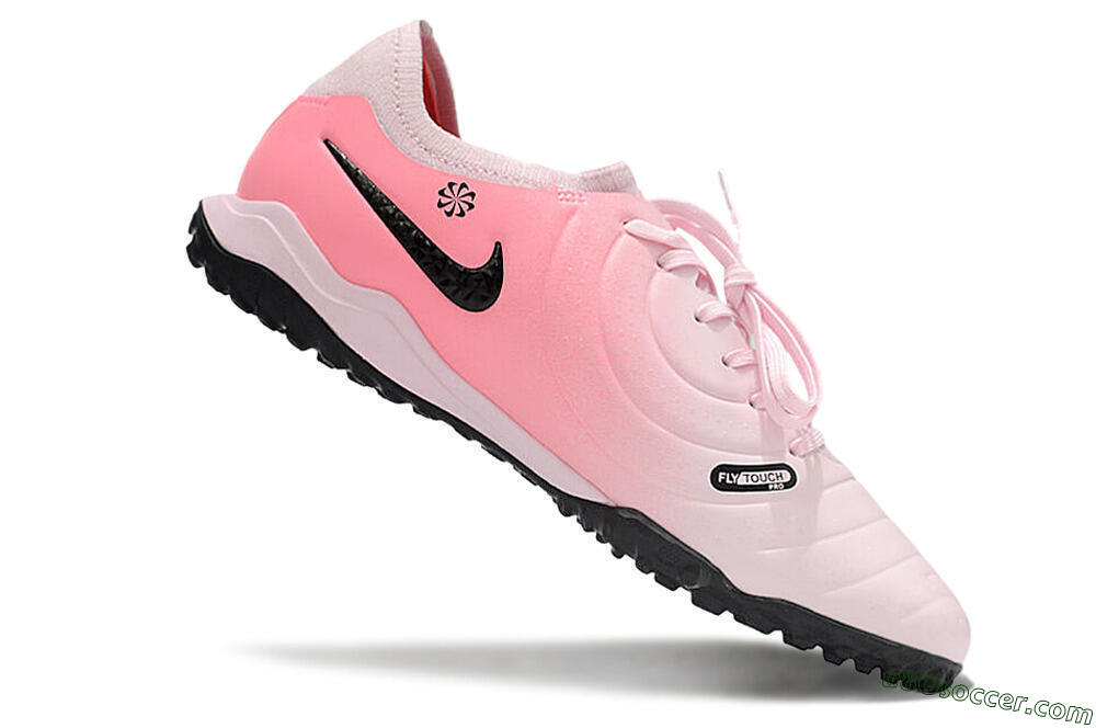 Nike Tiempo Legend 10 Pro TF Artificial Turf Soccer Shoes - Pink/Black/White 4