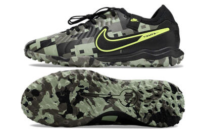 Nike Tiempo Legend 10 Pro TF Artificial Turf Soccer Shoes - Camo/Black/Yellow