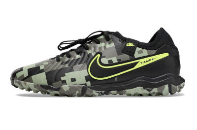 Nike Tiempo Legend 10 Pro TF Artificial Turf Soccer Shoes - Camo/Black/Yellow