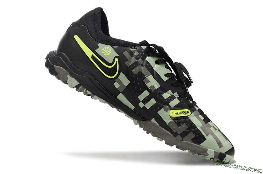 Nike Tiempo Legend 10 Pro TF Artificial Turf Soccer Shoes - Camo/Black/Yellow 4