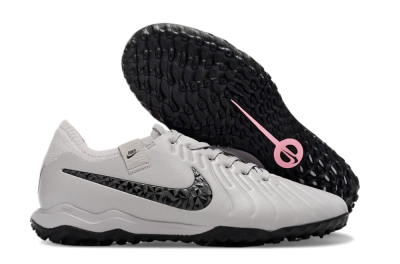 Nike Tiempo Legend 10 Pro TF Artificial Turf Soccer Shoes - Grey/Black/Pink