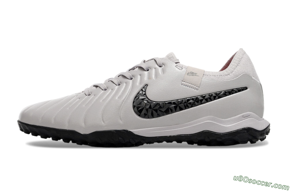 Nike Tiempo Legend 10 Pro TF Artificial Turf Soccer Shoes - Grey/Black/Pink 2