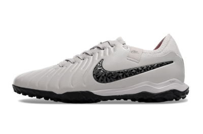 Nike Tiempo Legend 10 Pro TF Artificial Turf Soccer Shoes - Grey/Black/Pink