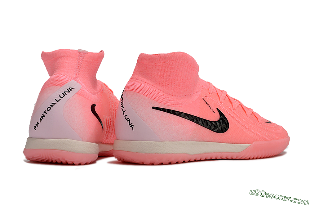 Nike Phantom Luna Elite NU IC Indoor & Futsal Soccer Shoes - Pink/Black/White 6