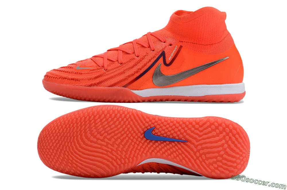 Nike Phantom Luna Elite NU IC Indoor & Futsal Soccer Shoes - Red/Silver/White 0