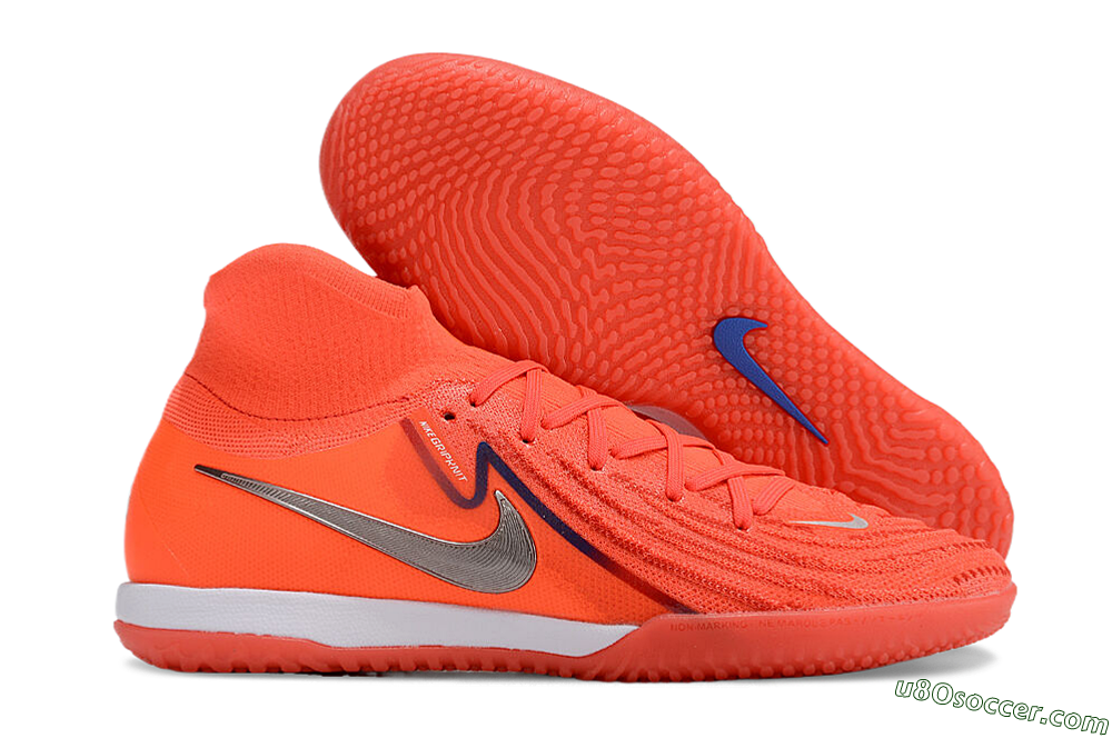 Nike Phantom Luna Elite NU IC Indoor & Futsal Soccer Shoes - Red/Silver/White 1