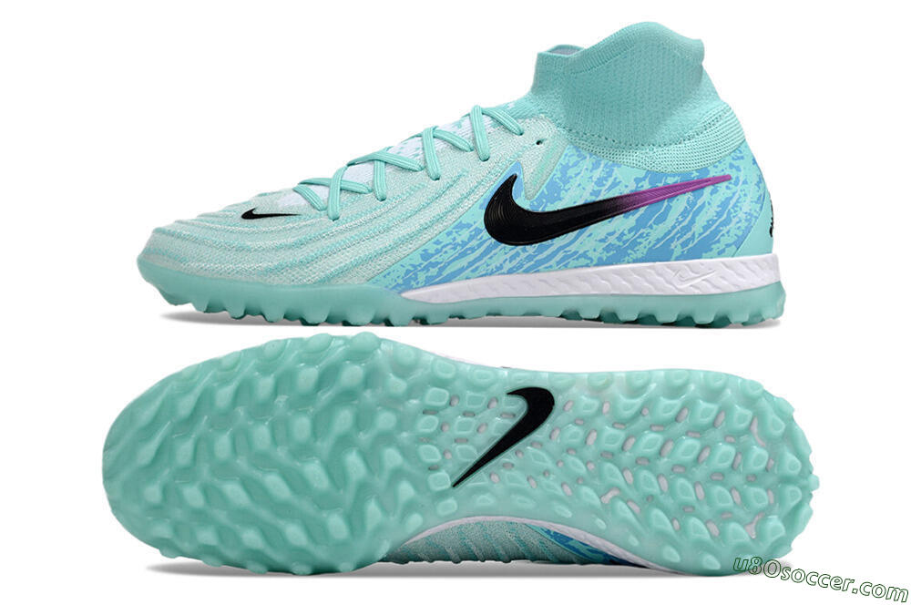 Nike Phantom Luna Elite NU TF Artificial Turf Soccer Shoes - Jade/Blue/Black 0