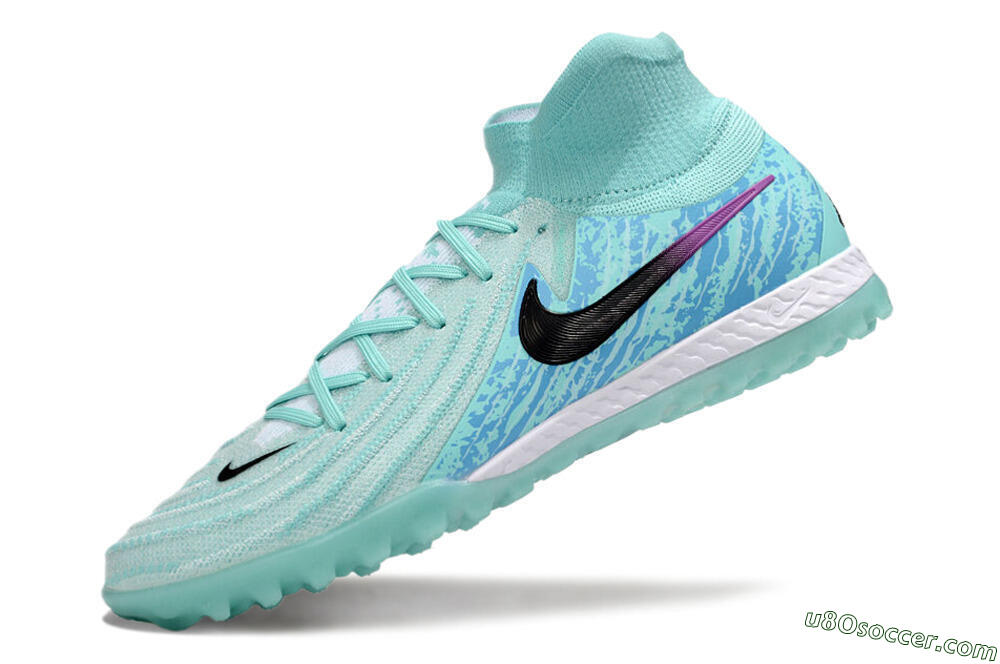 Nike Phantom Luna Elite NU TF Artificial Turf Soccer Shoes - Jade/Blue/Black 5