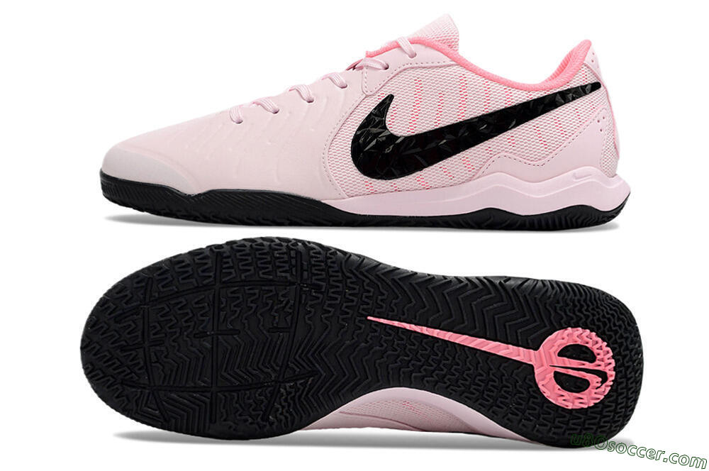 Nike Tiempo Legend 10 Academy IC Indoor & Futsal Soccer Shoes - Pink/Black 0