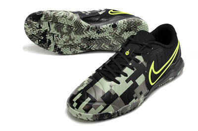 Nike Tiempo Legend 10 Academy IC Indoor & Futsal Soccer Shoes - Camo/Black/Yellow