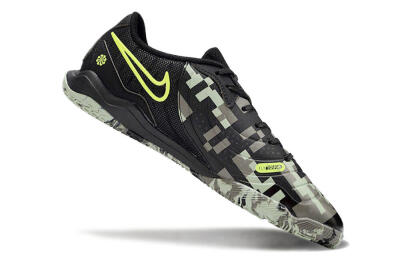 Nike Tiempo Legend 10 Academy IC Indoor & Futsal Soccer Shoes - Camo/Black/Yellow