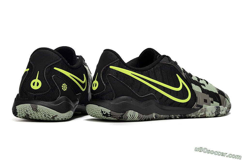Nike Tiempo Legend 10 Academy IC Indoor & Futsal Soccer Shoes - Camo/Black/Yellow 6