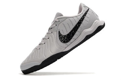 Nike Tiempo Legend 10 Academy IC Indoor & Futsal Soccer Shoes - Grey/Black/Pink
