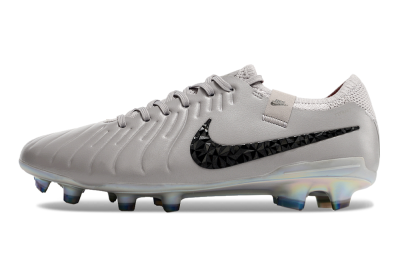 Nike Tiempo Legend 10 Elite FG Firm Ground Soccer Cleats - Grey/Black/Gold