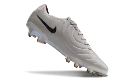 Nike Tiempo Legend 10 Elite FG Firm Ground Soccer Cleats - Grey/Black/Gold