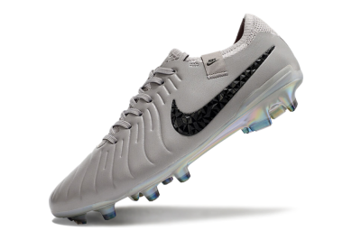 Nike Tiempo Legend 10 Elite FG Firm Ground Soccer Cleats - Grey/Black/Gold