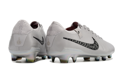 Nike Tiempo Legend 10 Elite FG Firm Ground Soccer Cleats - Grey/Black/Gold