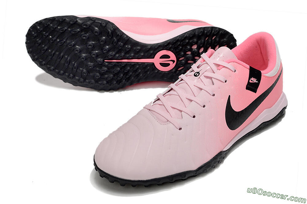 Nike Tiempo Legend 10 Academy TF Artificial Turf Soccer Shoes - Pink/Black/White 3