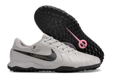 Nike Tiempo Legend 10 Academy TF Artificial Turf Soccer Shoes - Grey/Black/Pink