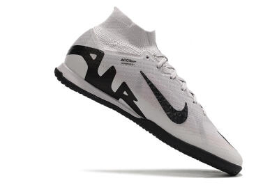 Nike Air Zoom Mercurial Superfly 9 Elite IC Indoor & Futsal Soccer Shoes - Grey/Black/Pink