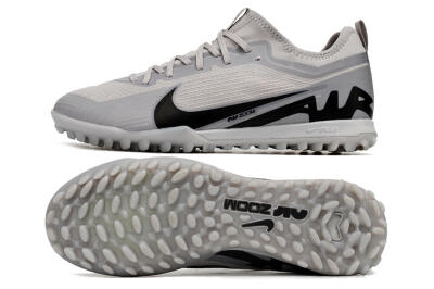 Nike Air Zoom Mercurial Vapor 15 Pro TF Artificial Turf Soccer Shoes - Grey/Black
