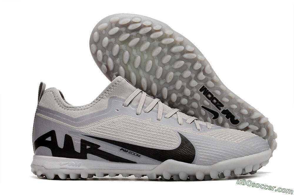 Nike Air Zoom Mercurial Vapor 15 Pro TF Artificial Turf Soccer Shoes - Grey/Black 1