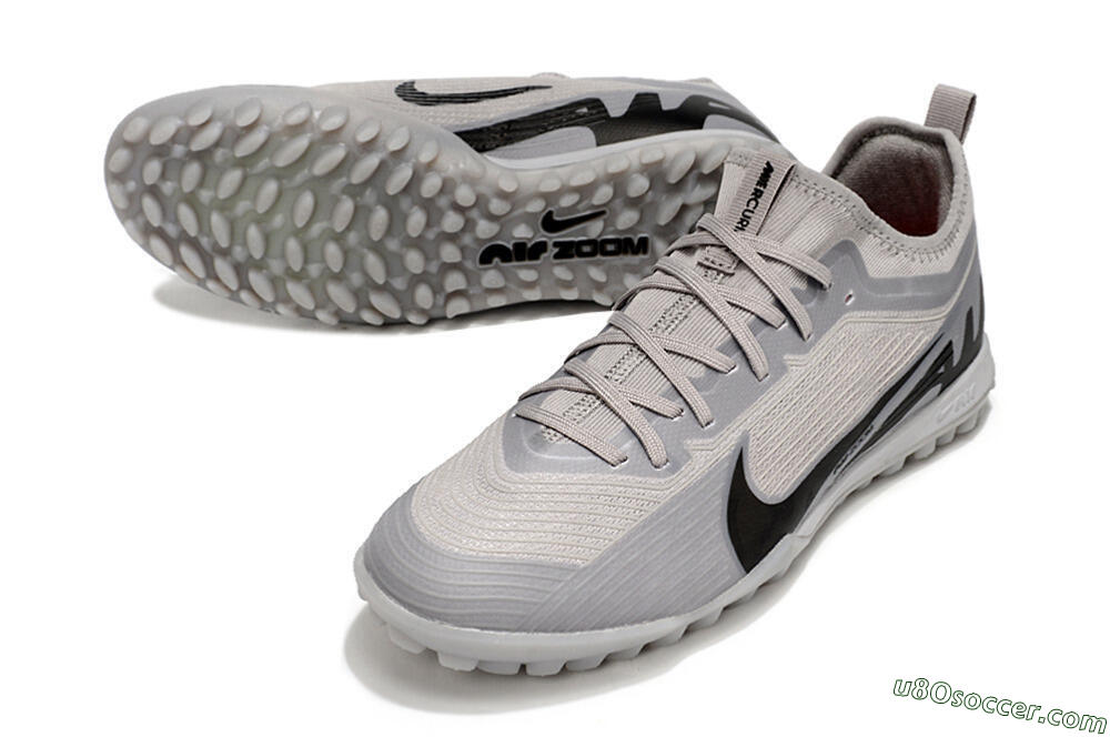 Nike Air Zoom Mercurial Vapor 15 Pro TF Artificial Turf Soccer Shoes - Grey/Black 3