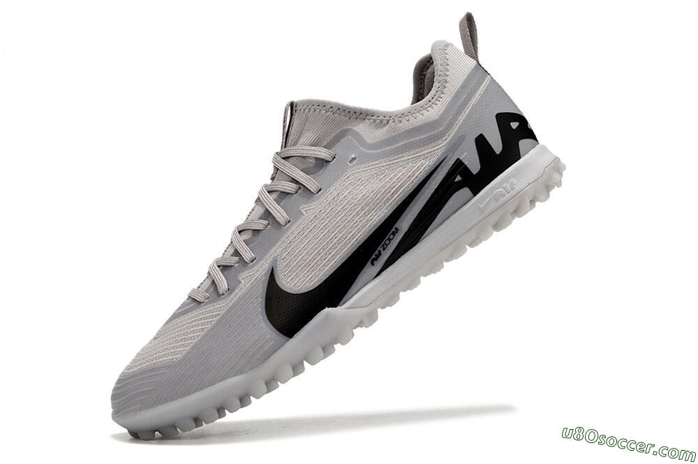 Nike Air Zoom Mercurial Vapor 15 Pro TF Artificial Turf Soccer Shoes - Grey/Black 5
