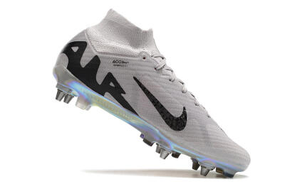 Nike Air Zoom Mercurial Superfly 9 Elite SG Soft Ground Soccer Cleats - Grey/Black/Gold